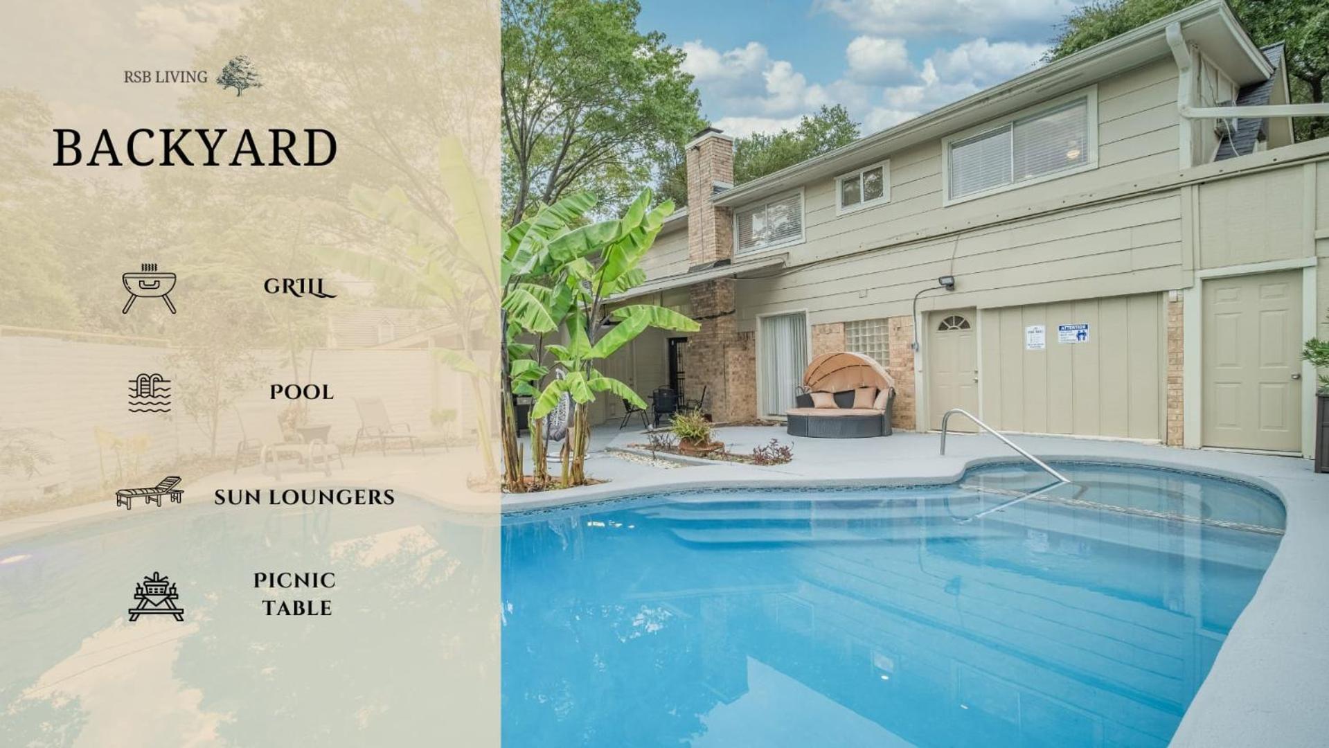 Stunning 5Br 2Ba Holiday Home With Private Pool And Cinema Далас Екстериор снимка